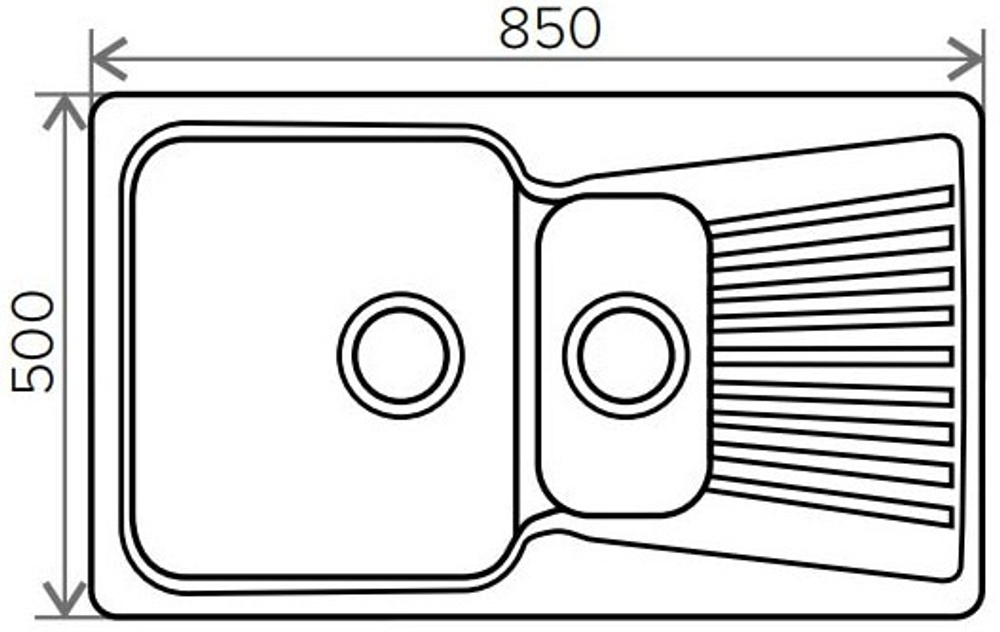 Мойка POLYGRAN F-18 песочный № 302