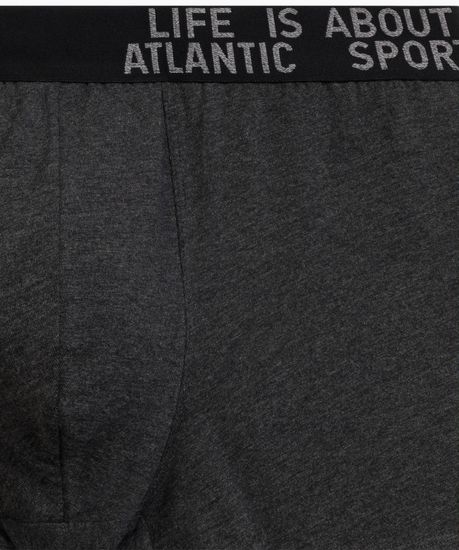 Трусы мужские боксеры (3шт), Atlantic 3MH-226, хлопок, темно-серый меланж + медно-багряный меланж + коричневый меланж