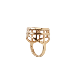"Гаули" кольцо в золотом покрытии из коллекции "Элеганс" от Jenavi