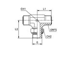 Штуцер FRTA D08 ORFS 11/16 - BSP 1/2