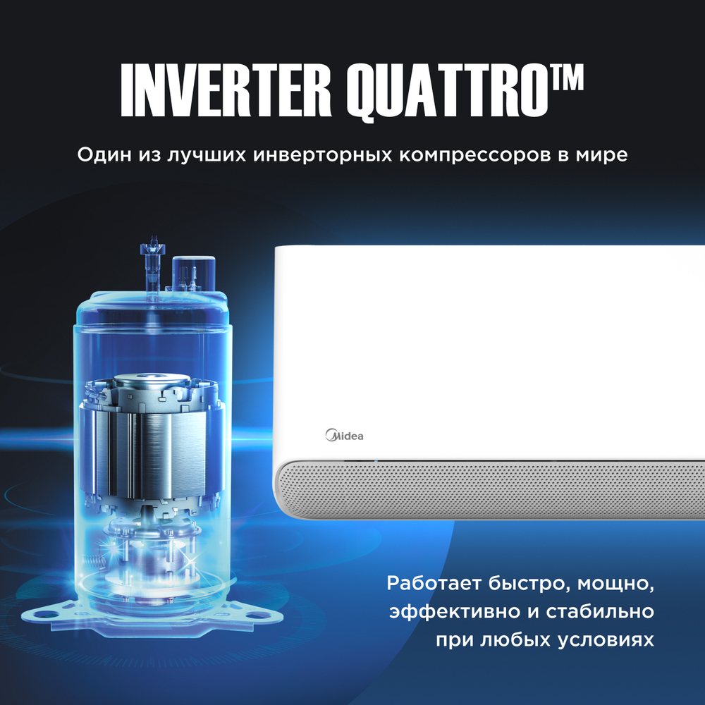 Настенная сплит-система Midea Breezeless E MSFE-09N8D6-I/MSFE-09N8D6-O