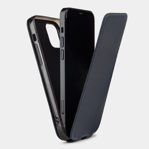 Чехол для iPhone 12/12Pro из кожи теленка, цвета синий