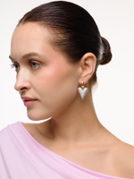 Серьги "Elongate Shine" Bicolor на швензе амур