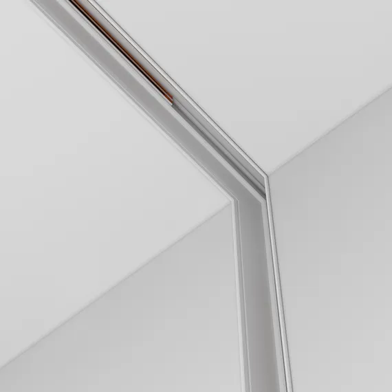 Коннектор угловой внутренний Exility встраиваемый под ГКЛ 9,5мм, белый Technical tra034cl-42w