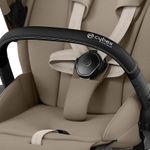 Коляска 3 в 1 Cybex Priam IV Matt Black complete и автокресло Aton S2 i-Size Moon Black Cozy Beige
