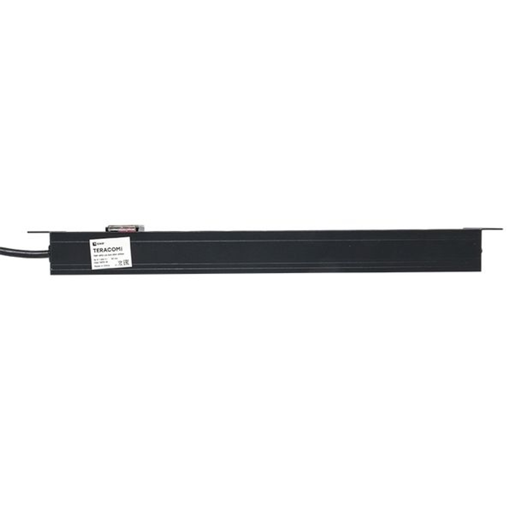 Блок розеток PDU TERACOM PRO 19" 1U 16А/250В 8 розеток Schuko с выключателем шнур питания длиной 2 метра сечение 3x1,5 мм2 вилка Schuko корпус алюминий черный
