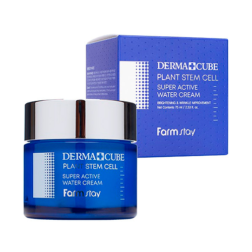 Суперувлажняющий крем с фитостволовыми клетками Морского Укропа FarmStay Derma Cube Plant Stem Cell Super Active Water Cream 75мл