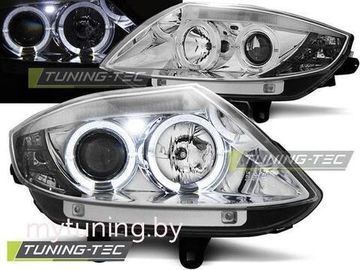 Передние фары angel eyes chrome для BMW Z4 E85 E86