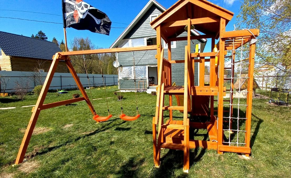 Детская площадка Савушка Мастер 5 (Махагон)