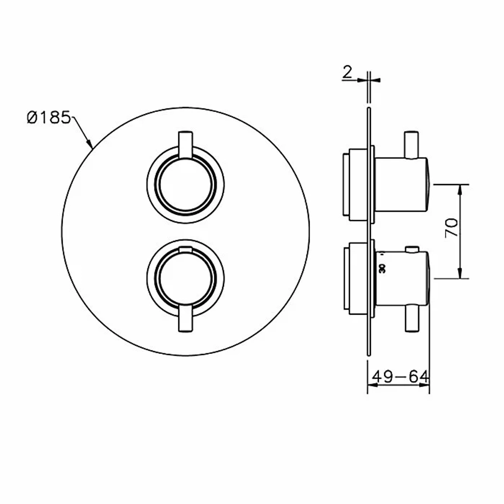 Смеситель для душа Cisal LESS NEW LN01810021 хром