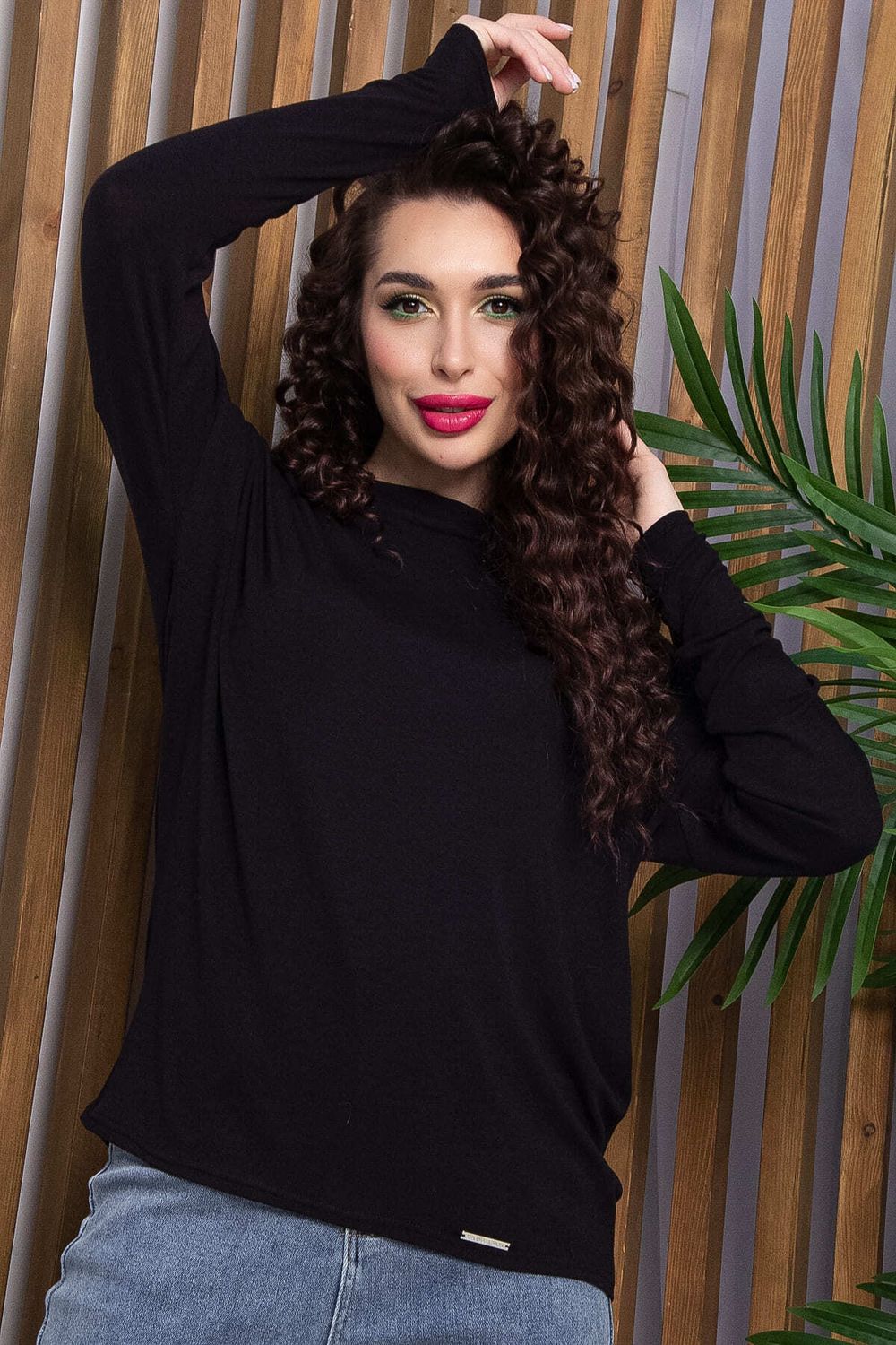 Блуза Грей (черная) Б13046-44М LT Collection