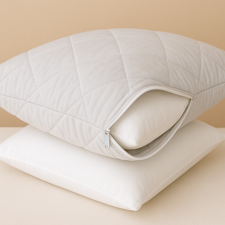 Стеганый чехол на подушку хлопок, бязь