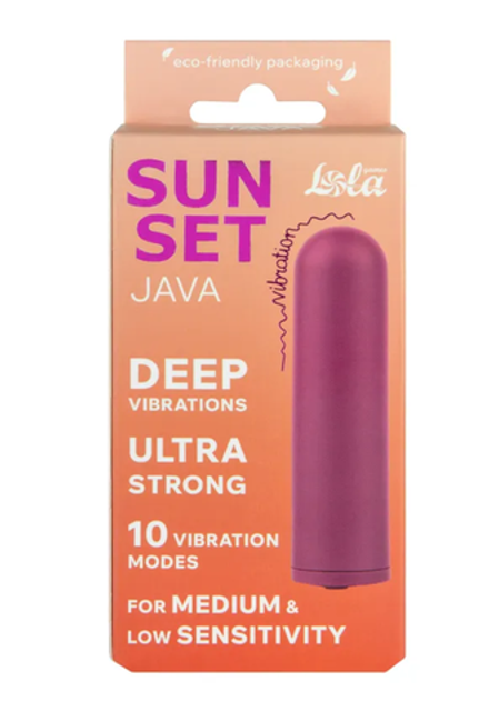Перезаряжаемая Вибропуля Java Sunset Purple 9705-04lola