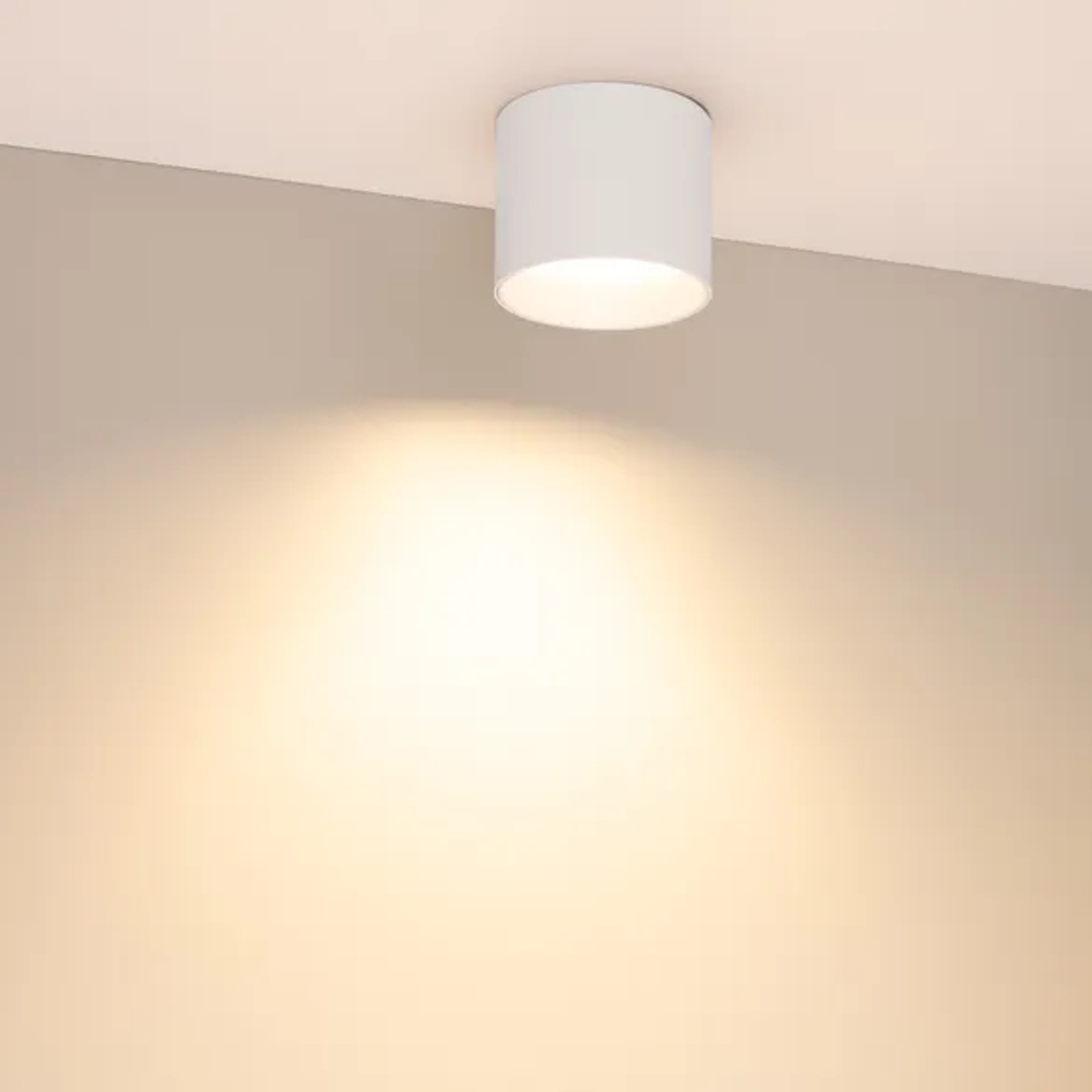 Светильник SP-BISCOTTO-R90-8W Warm3300-MIX (WH, 80 deg, 230V) (Arlight, IP54 Металл, 5 лет) 055006