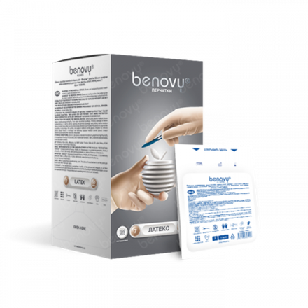 Перчатки хир. стер. ""Benovy"" р. 6