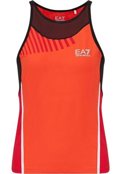 Женский топ теннисный EA7 Woman Jersey Tank - fiesta