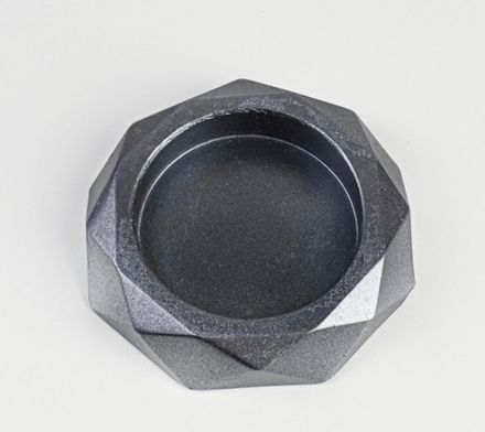 Подсвечник "Грани", 2,3х10 см, графит