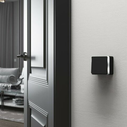 Выключатель одноклавишный Gallant (черный/хром)