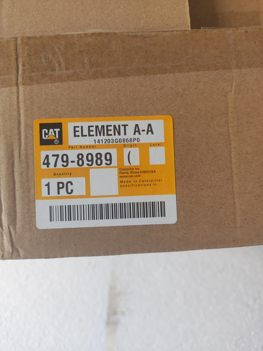 Фильтр воздушный без вставки CAT 479-8989