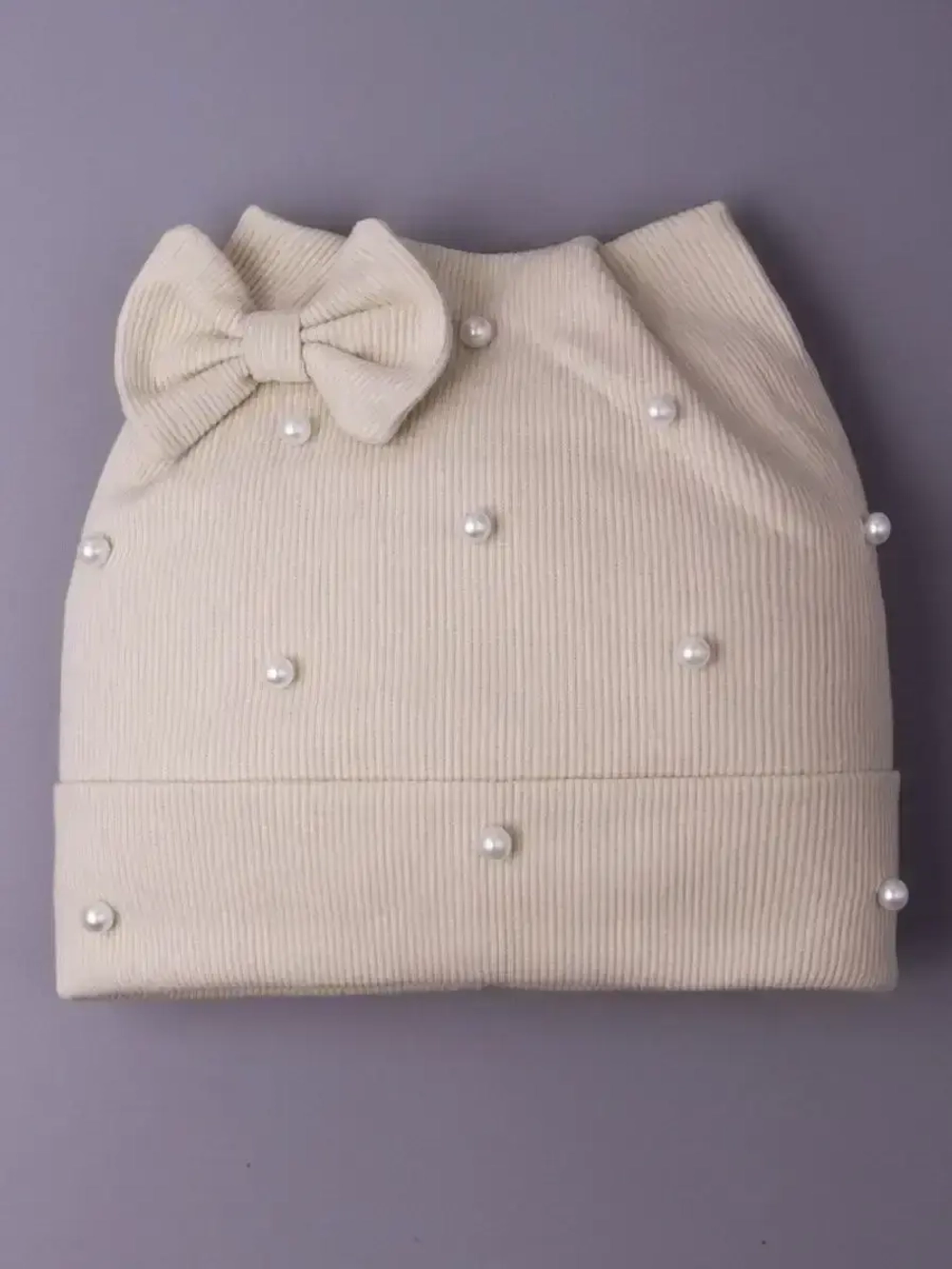 Шапка для девочки осенняя с ушками