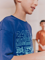 Пижама для мальчика Next AM2-789, 3 шт., Синий, Оранжевый, Красный