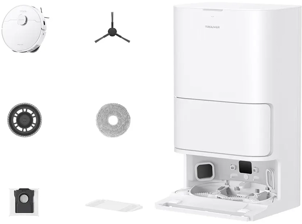 Робот-пылесос Dreame Trouver E30 Ultra White со станцией самоочистки