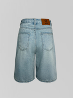 Джинсовые шорты by Gor 2096-1 однотонные рваный стиль