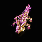 Кристальный дракон, малыш, желто-фиолетовый