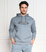 Худи box striped logo Calvin Klein - голубой(K10K110761)