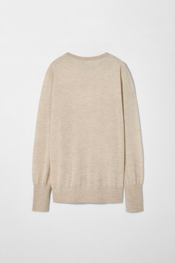 ZARA X KATE MOSS КАШЕМИРОВЫЙ ДЖЕМПЕР, ПЕСОЧНЫЙ