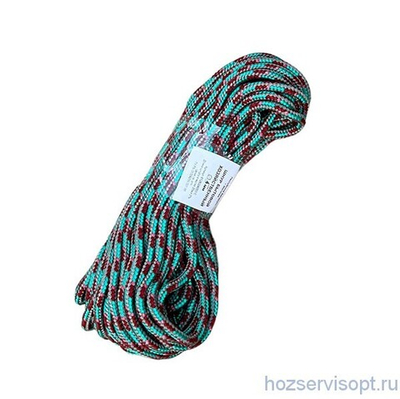 Веревка плетеная п/п 4мм (20м) цветная