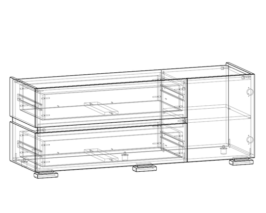 Тумба-ТВ ВЕКТ-3 левая