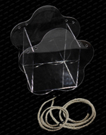 Коробка 19х19х12 см "Цветок" из оргстекла (Прозрачный)