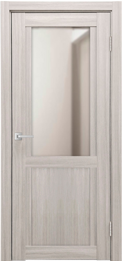 Межкомнатная дверь К-8 / Цвет тон Белая лиственница / Зеркало / Двери Верда
