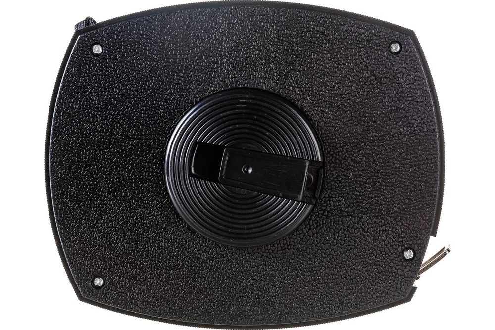 Рулетка, черный закрытый пластиковый корпус, стальная лента 50 м, 17750