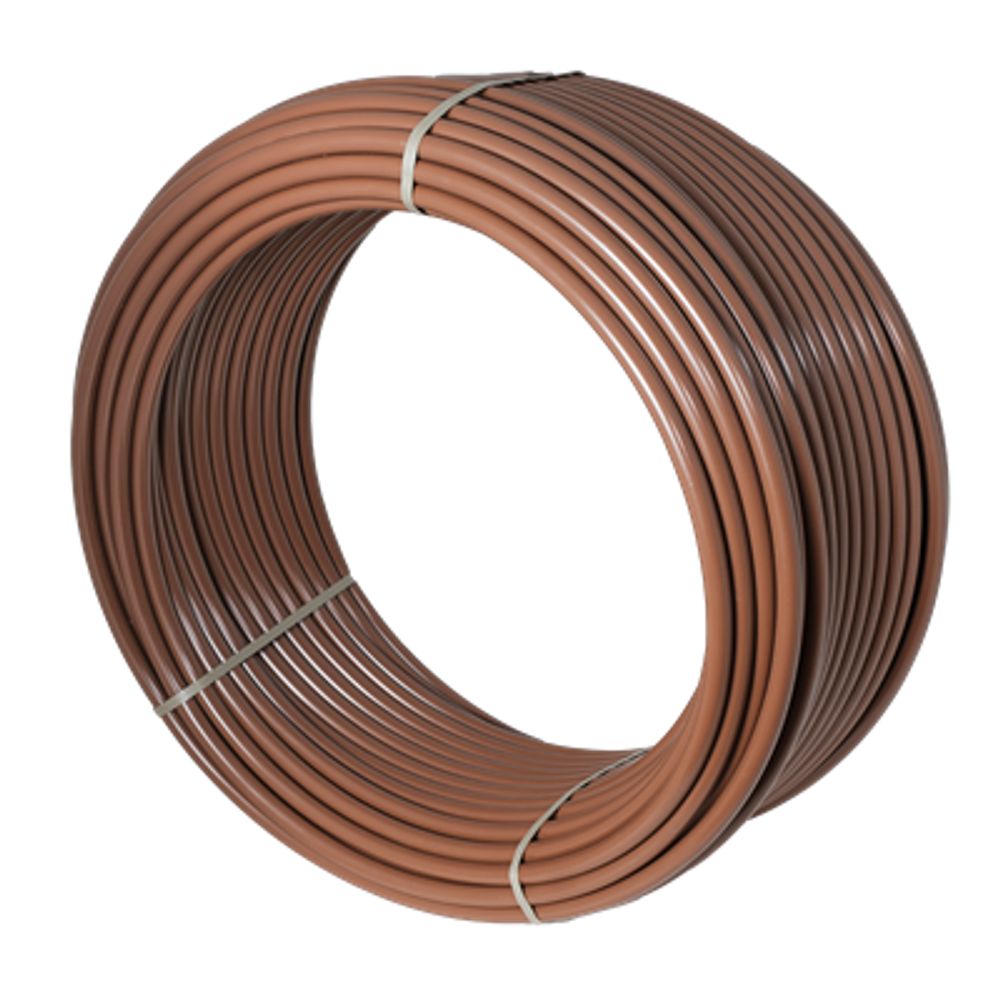 Трубка слепая двухслойная 16 мм, стенка 1,2мм, коричневая, 200м