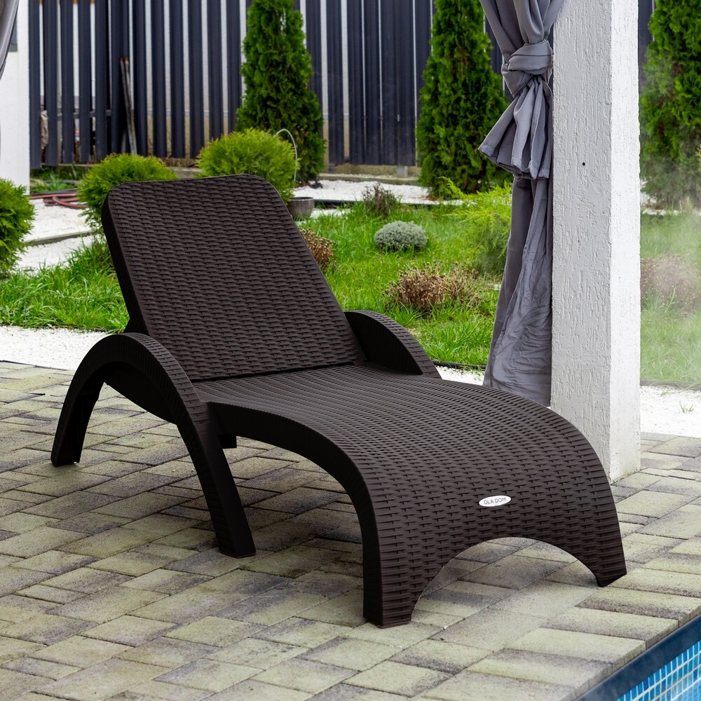 Шезлонг RATTAN Цвет: Коричневый
