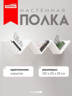 Полка настенная навесная
