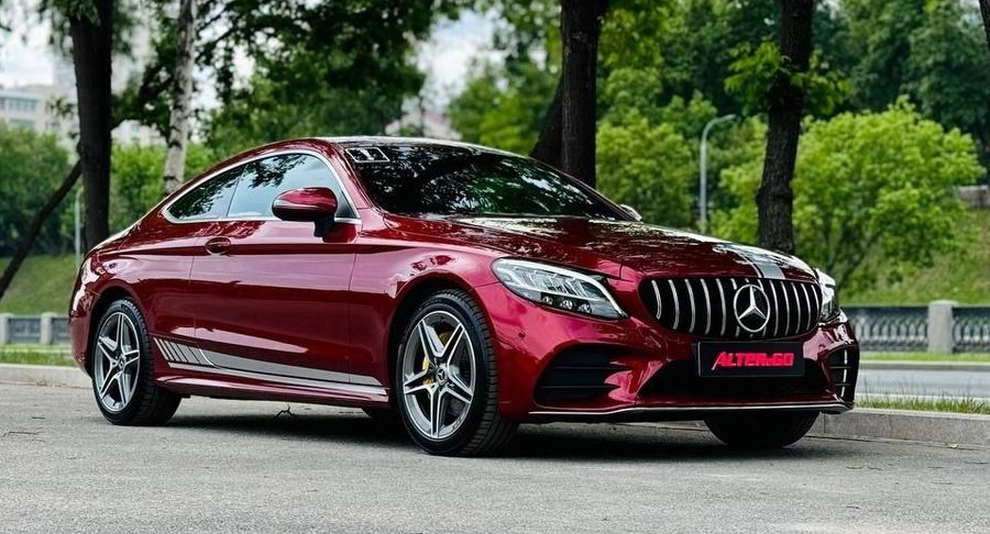 🌹Mercedes-Benz C-Class Coupe в цветной полиуретан Carbins PPF Bloody Red GP-05C 😍