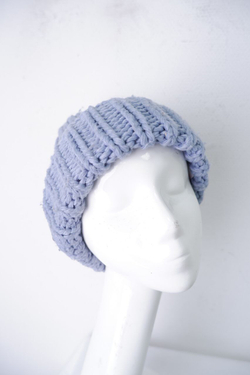 Шапка крупной вязки