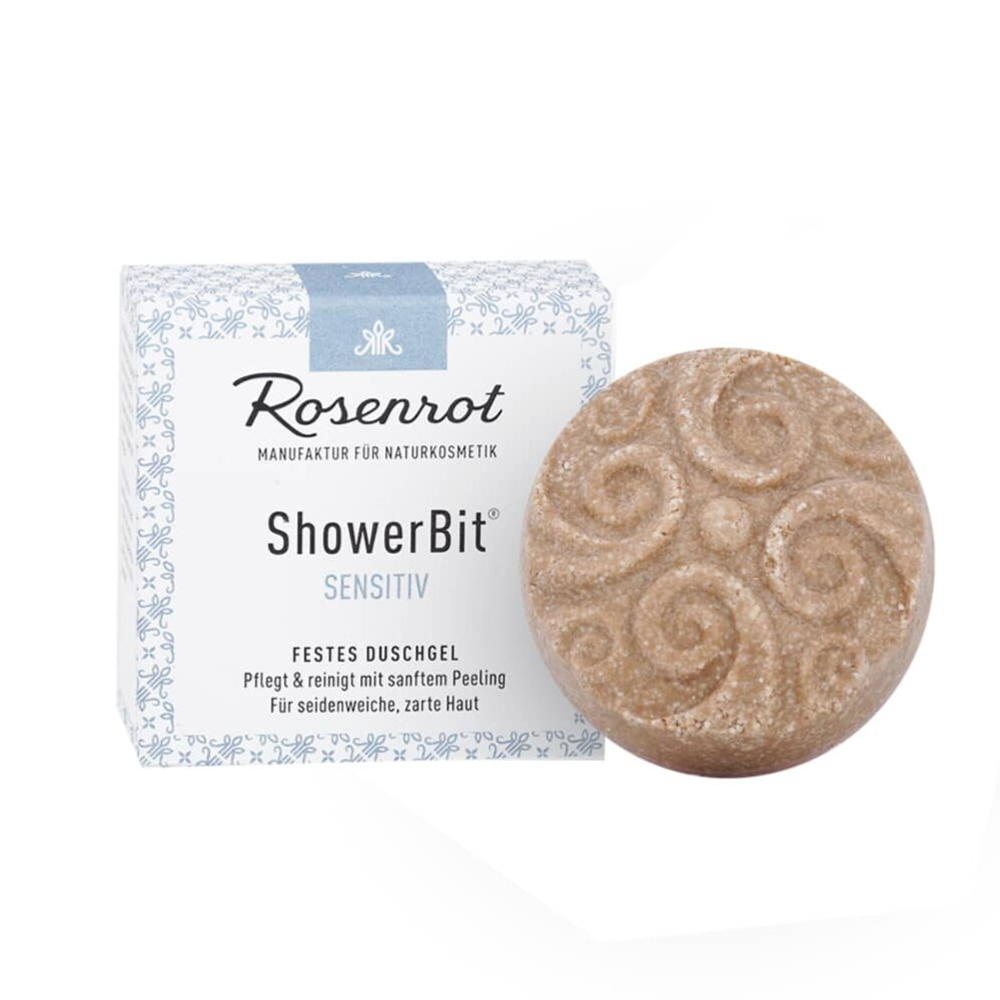 Твердый гель для душа Rosenrot ShowerBit® для чувствительной кожи, 55 гр