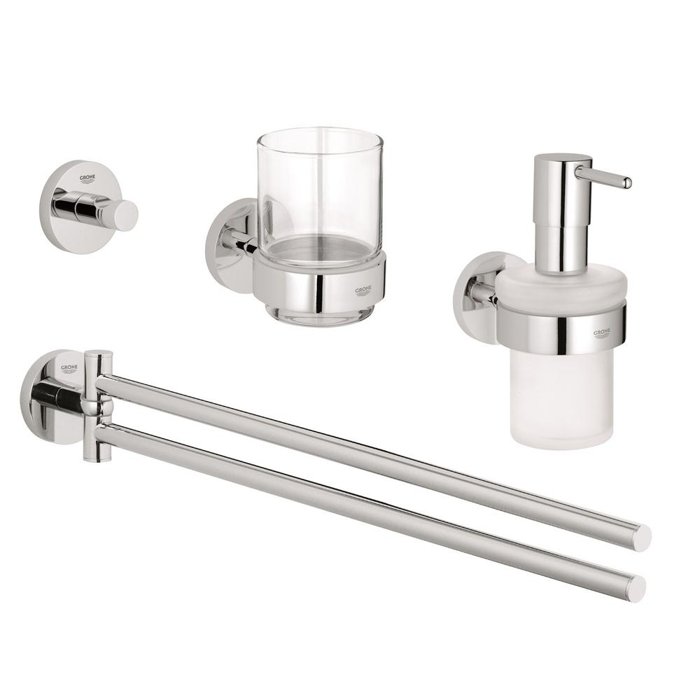Набор аксессуаров GROHE Essentials New 4 в 1, хром 40846001