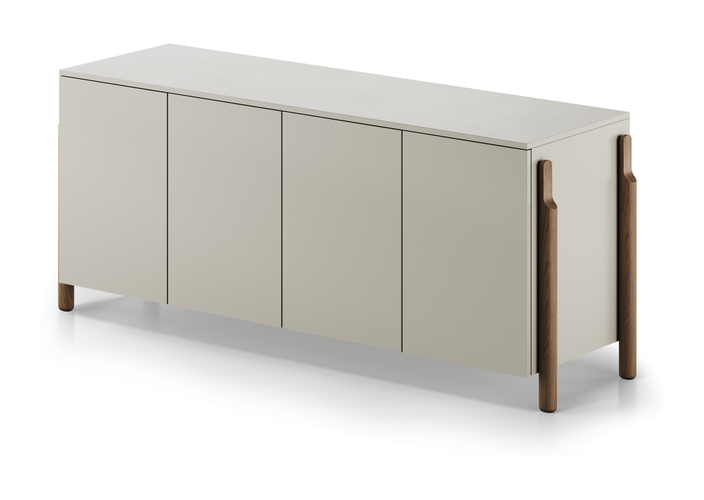 Тумба Basic 4 двери ширина 170 см (серо-бежевый)