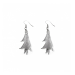 Серьги листья Ester Bijoux Красный Дуб LF87C-S BW