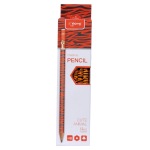 Карандаш ч/г "Животный принт" шестигранный без ластика , 8 видов микс