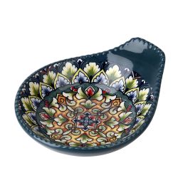 Оливница с ручкой " " (зеленый) 12х10х3см (min12) (транспортная упаковка)