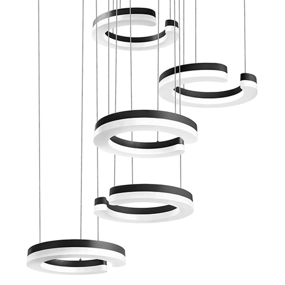 763437 Подвес UNITARIO 46W LED 5060LM ЧЕРНЫЙ МАТОВЫЙ 3000K