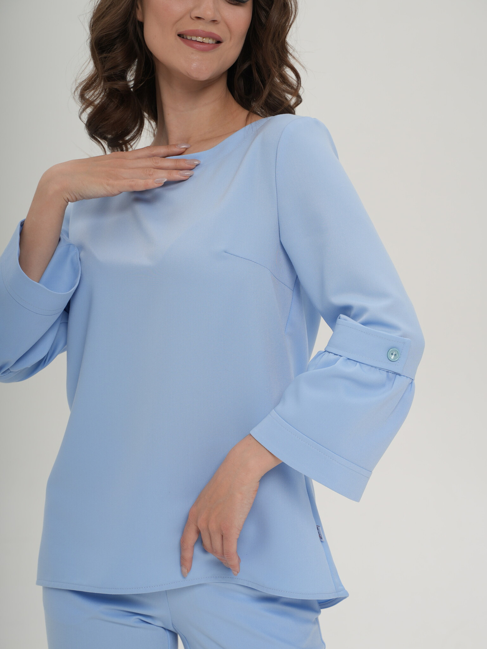 Блуза медицинская женская | Бл-349 3/4 либерти люкс