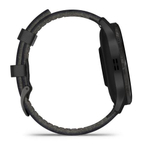 Умные часы Garmin Venu 3 черные с серым безелем и кожаным ремешком