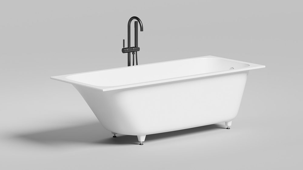 Ванна встраиваемая ORLANDO 170 матовая S-Sense